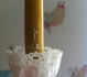 Natūrali žvakė su sijonėliu